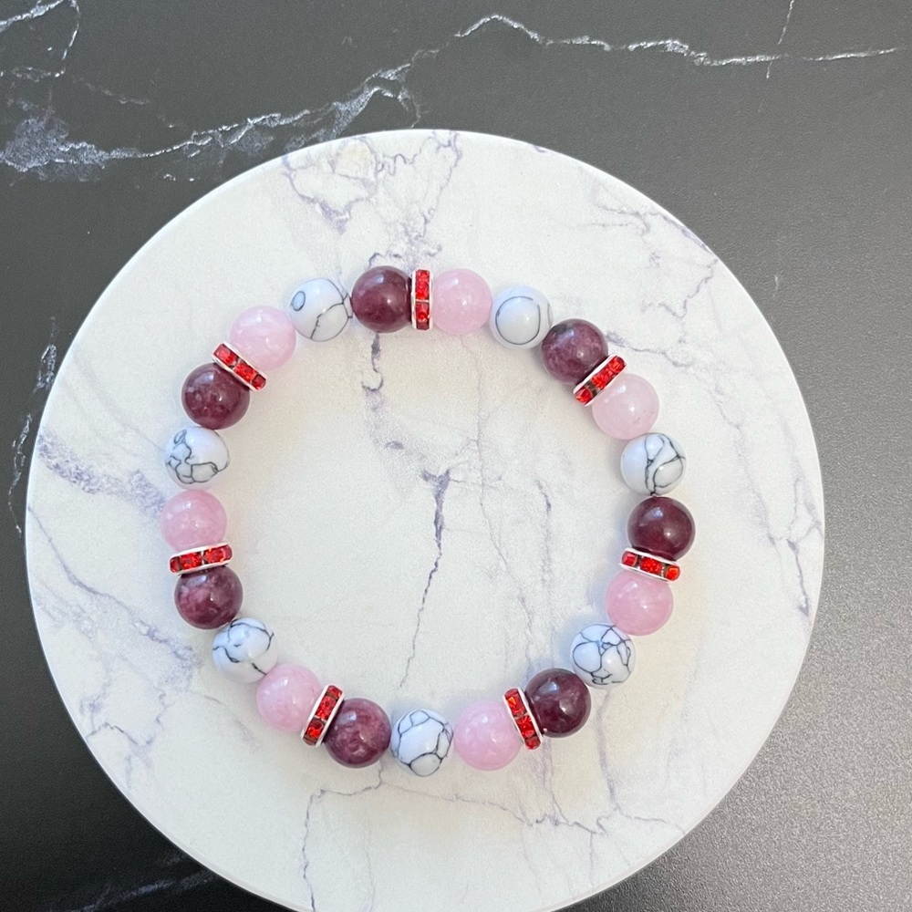 Handmade beaded bracelet.